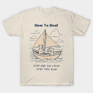 How To Boat - 1bit Pixelart T-Shirt